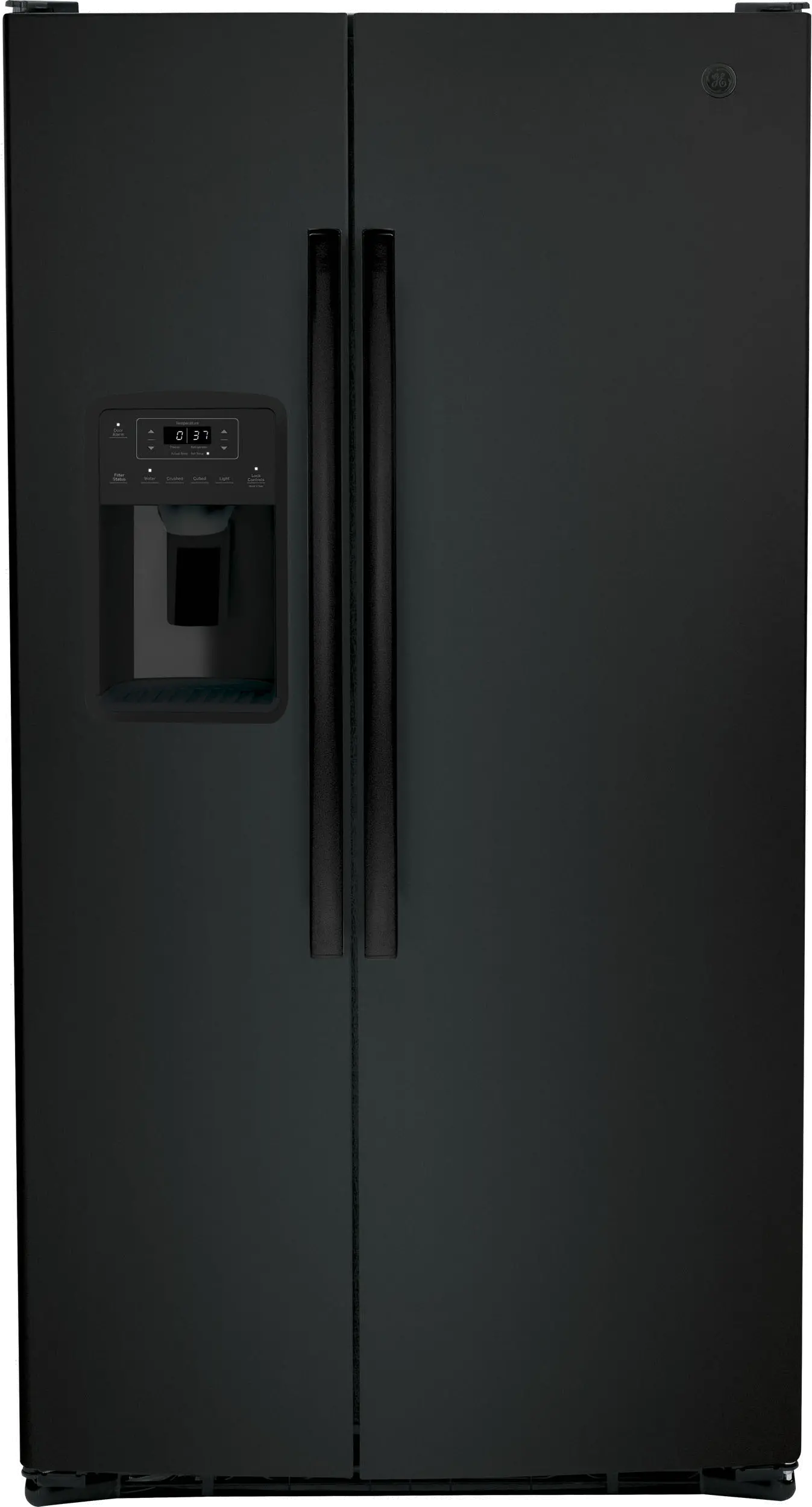 GSS25GGPBB GE 25.1 cu ft Side by Side Refrigerator - Black-1