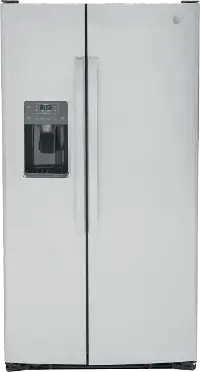 GSS25GYPFS GE 25.1 cu ft Side by Side Refrigerator - Stainless Steel