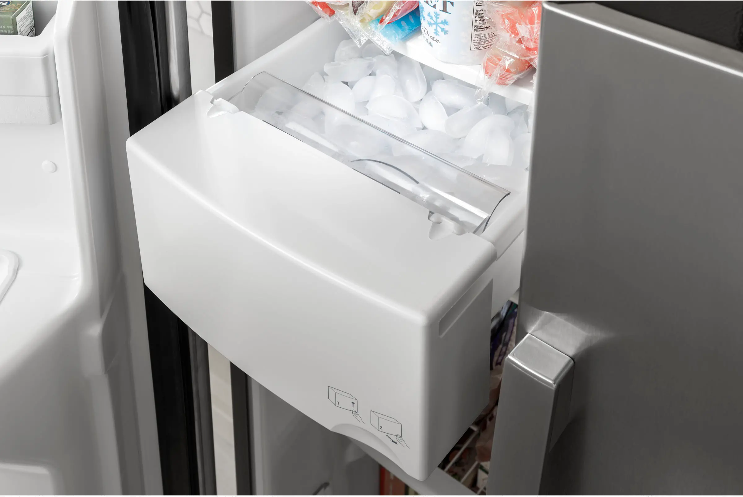 GSS25GYPFS GE 25.1 cu ft Side by Side Refrigerator - Stainless Steel-7