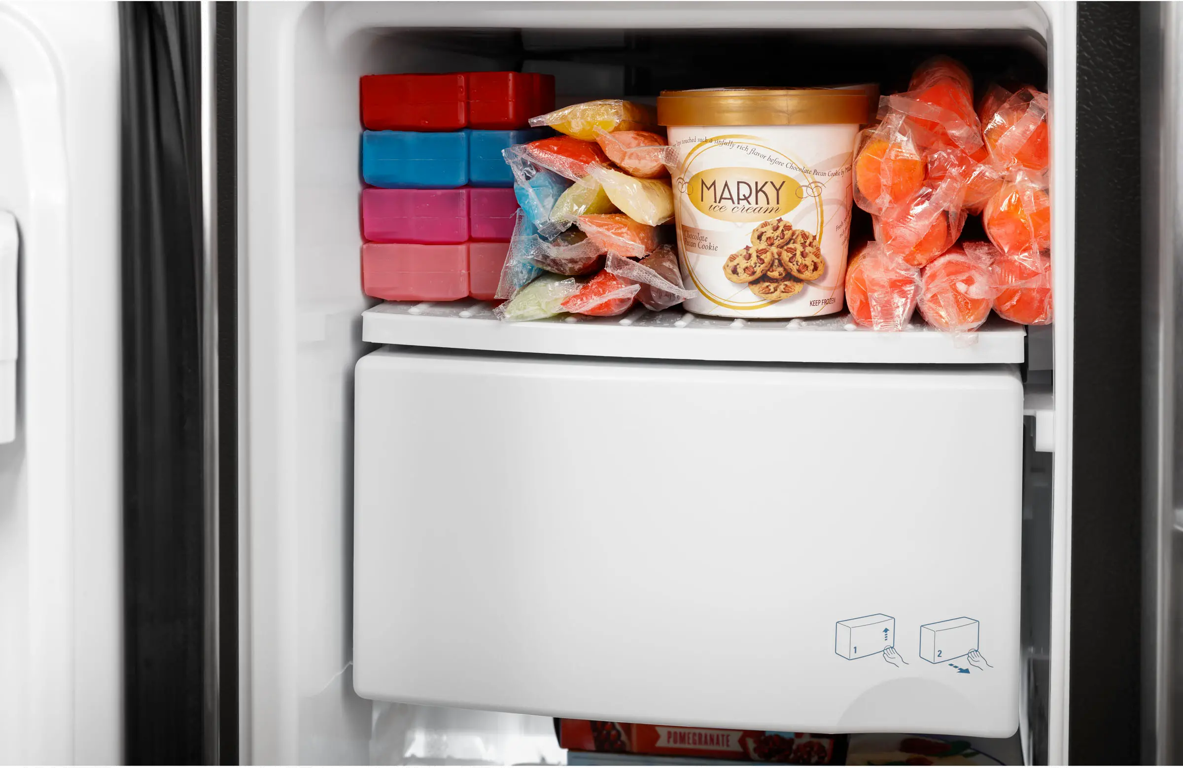 GSS25GYPFS GE 25.1 cu ft Side by Side Refrigerator - Stainless Steel-8
