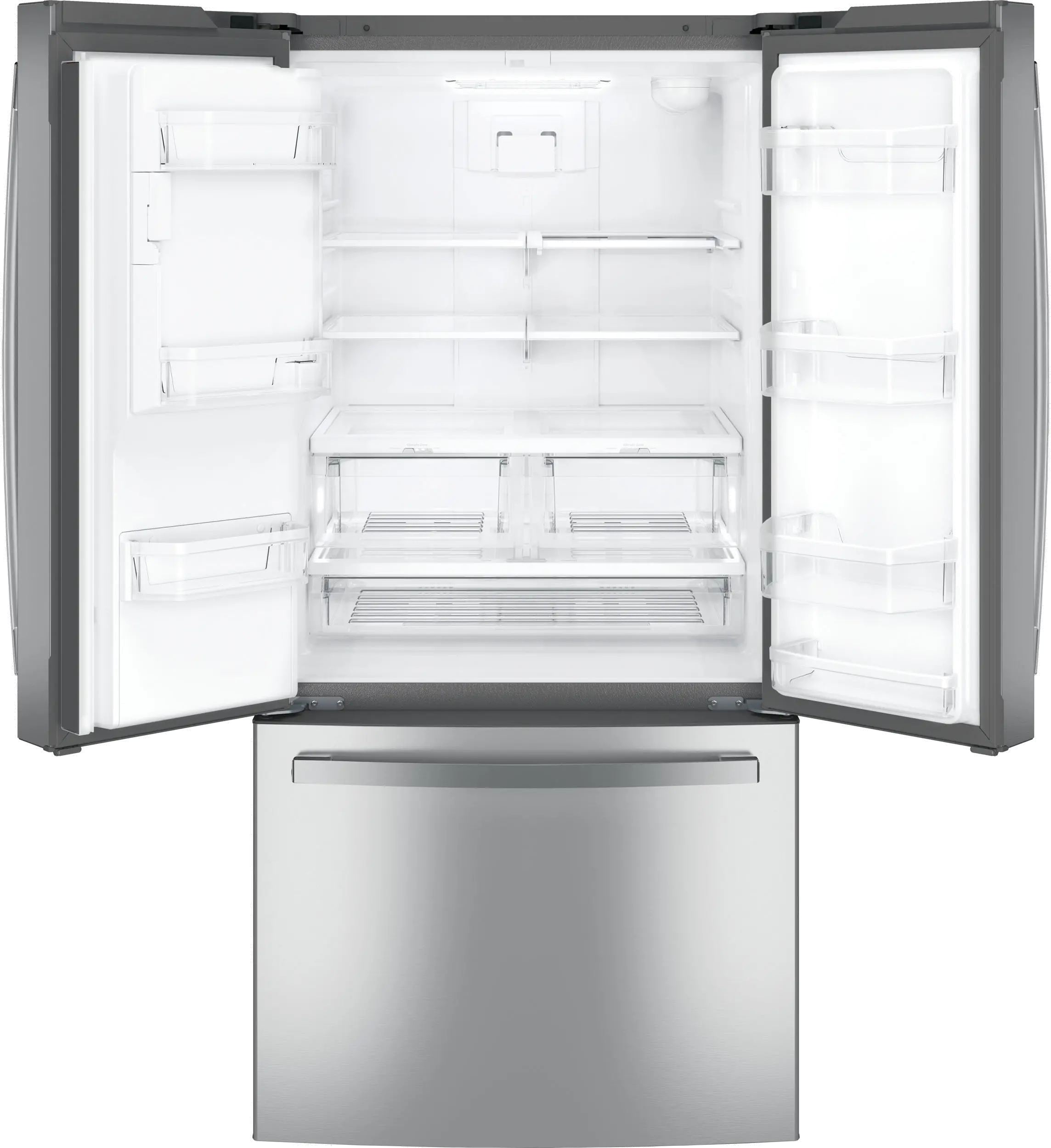 GFE24JYKFS GE 23.6 cu ft French Door Refrigerator - 33 W Stainless Steel-3