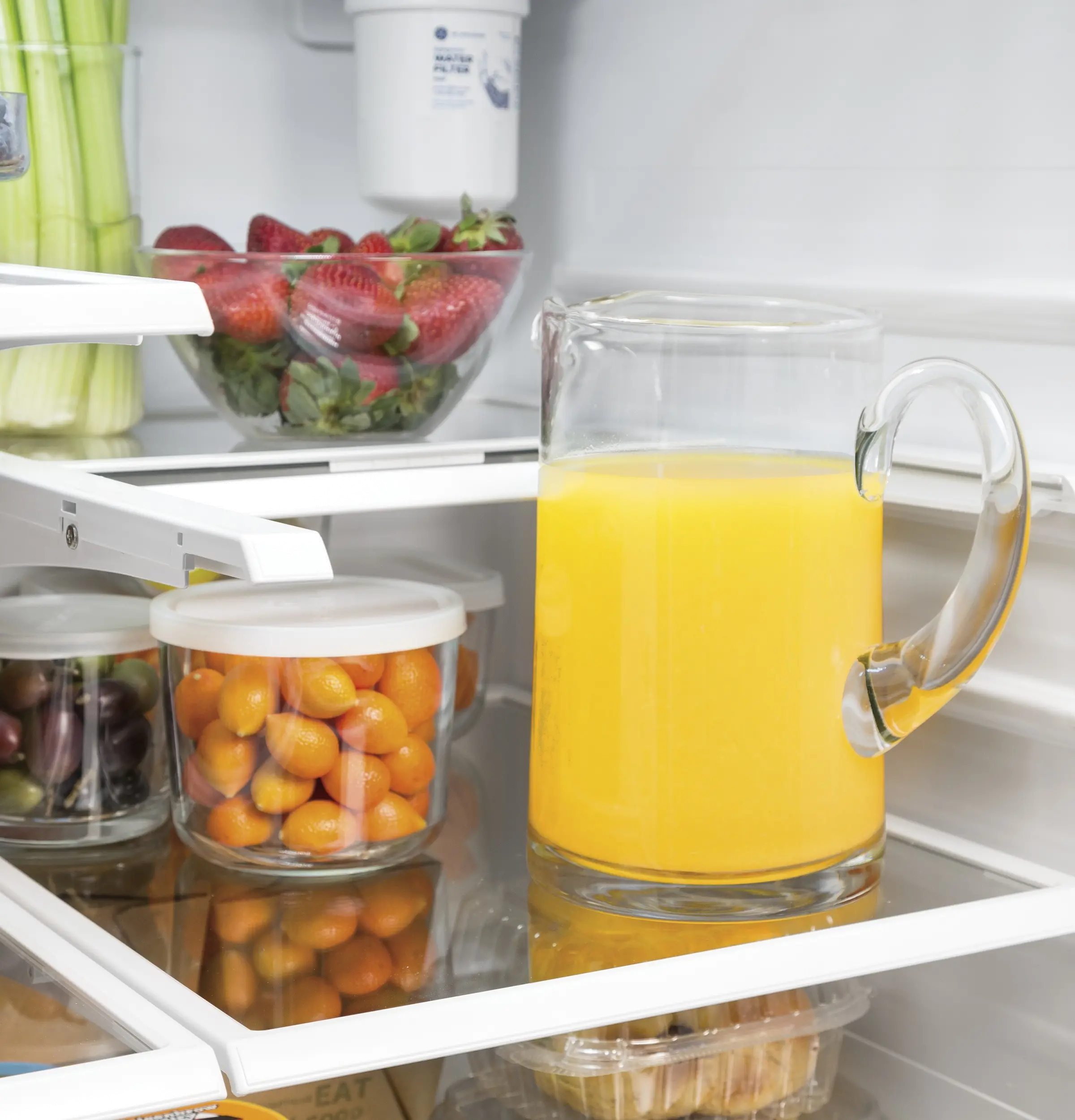 GFE24JYKFS GE 23.6 cu ft French Door Refrigerator - 33 W Stainless Steel-8