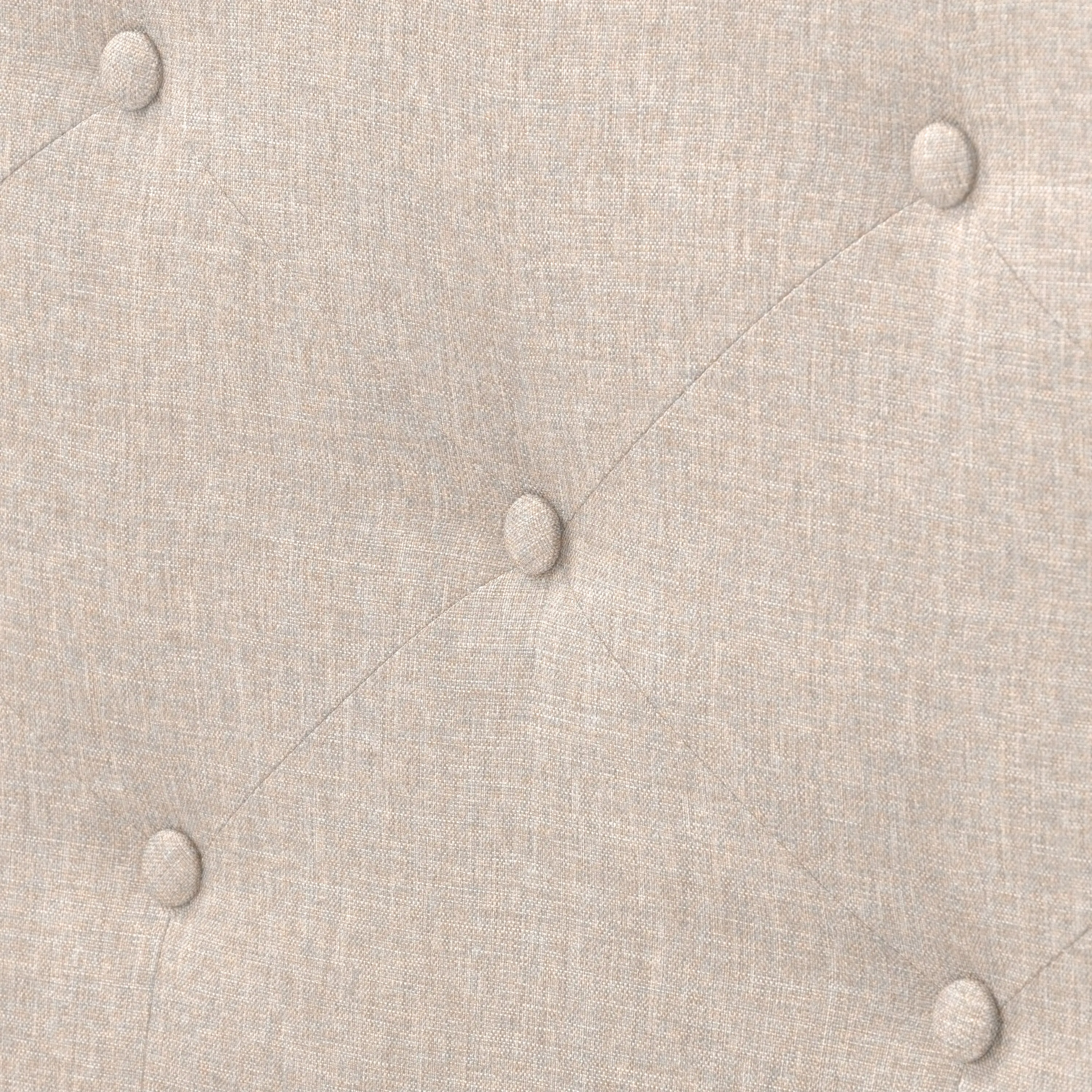 Nova Ridge Contemporary Twin Cream Tufted Upholstered Bed-5