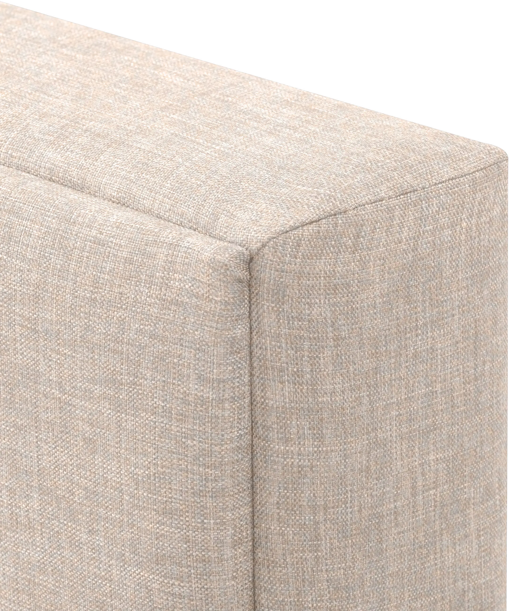 Bellevue Contemporary Twin Cream Upholstered Panel Bed-4