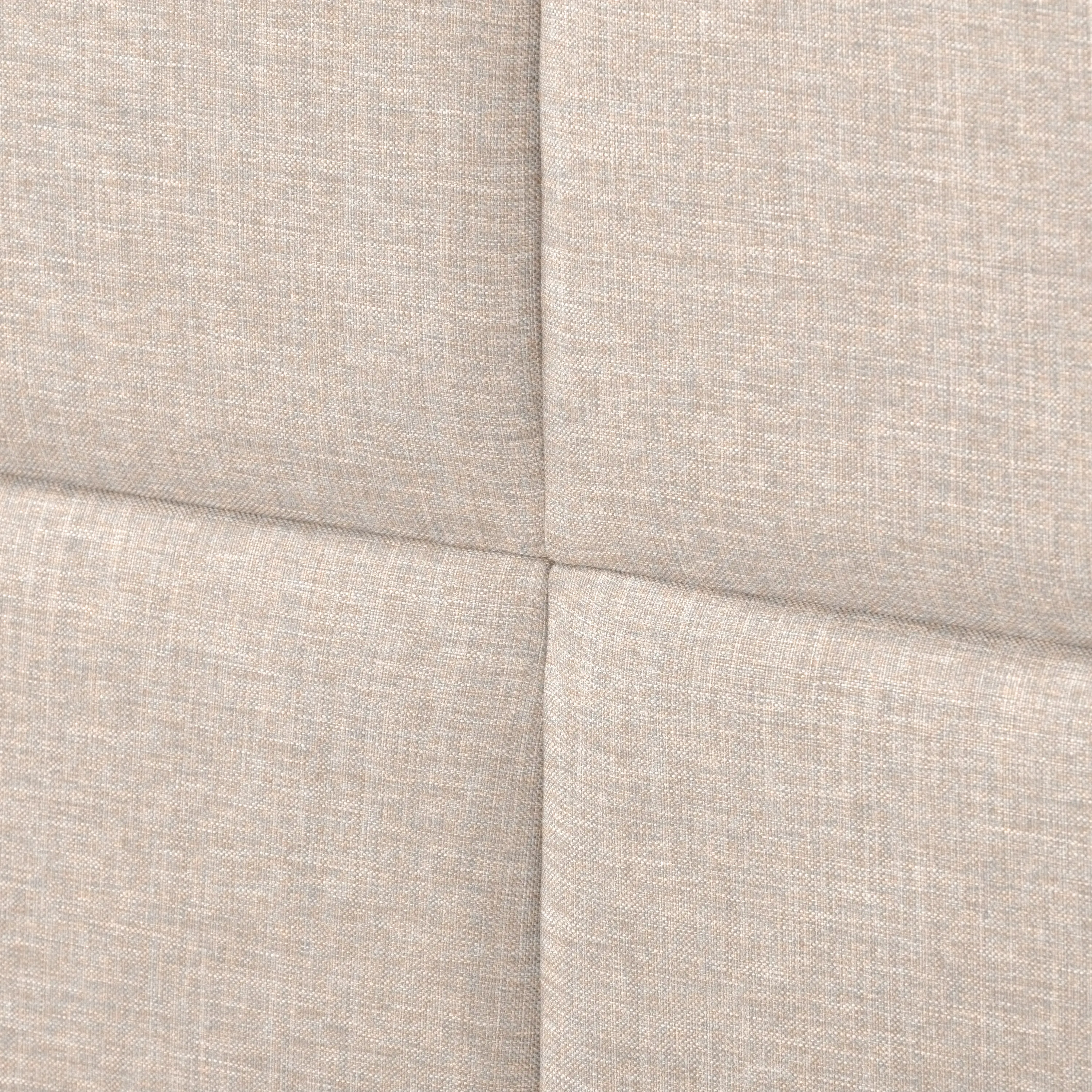Bellevue Contemporary Twin Cream Upholstered Panel Bed-5