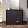 Newport Contemporary Black Five Drawer Dresser