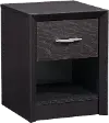 Newport Contemporary Black One Drawer Nightstand