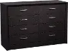 Newport Contemporary Black 8-Drawer Dresser