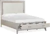 Lenox Soft White Queen Storage Bed