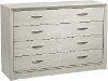 Newport Contemporary White Washed Oak Eight Drawer Dresser