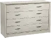 Newport Contemporary White Washed Oak Eight Drawer Dresser