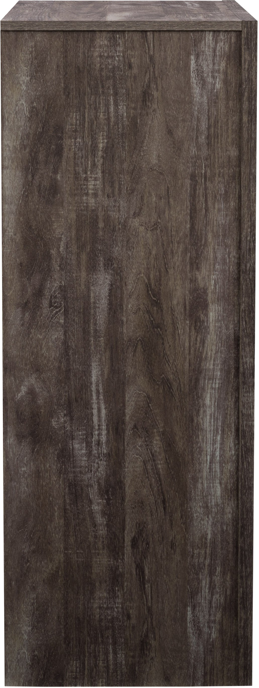Newport Contemporary Brown Washed Oak Five Drawer Tall Dresser-4
