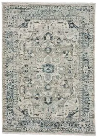 3921RS05010705340 Landis-Heriz 5 x 8 Mica Blue Area Rug