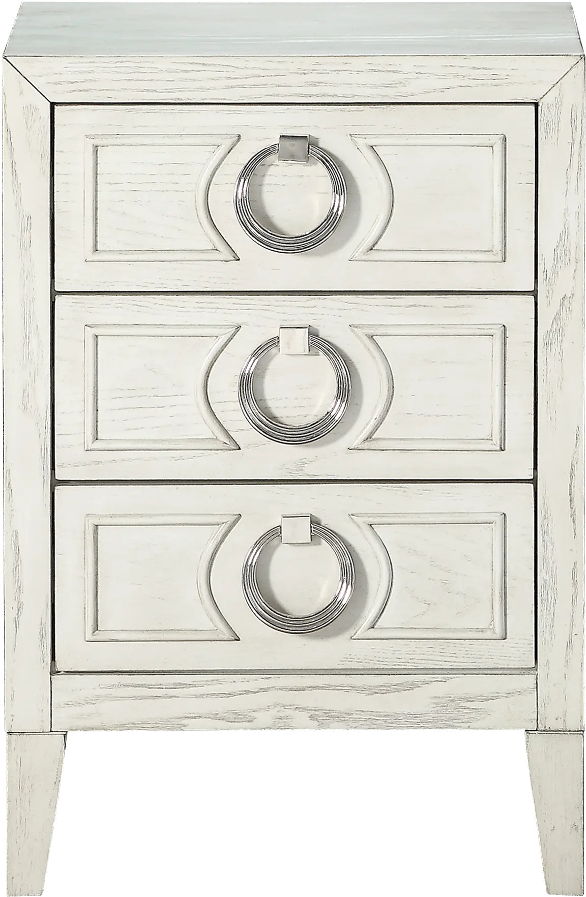 Modern Eclectic White Nightstand-3