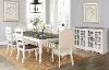 Clearance Bourbon County White Two-Tone 7 Piece Dining Set
