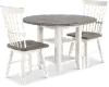 Newark 3 Piece Dining Room Set with Swivel Chairs