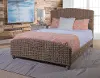 Panama Jack Gray Rattan King Bed