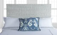 Panama Jack White Rattan King Headboard