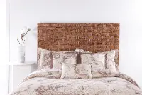 Panama Jack Coffee Brown Woven Full-Queen Headboard