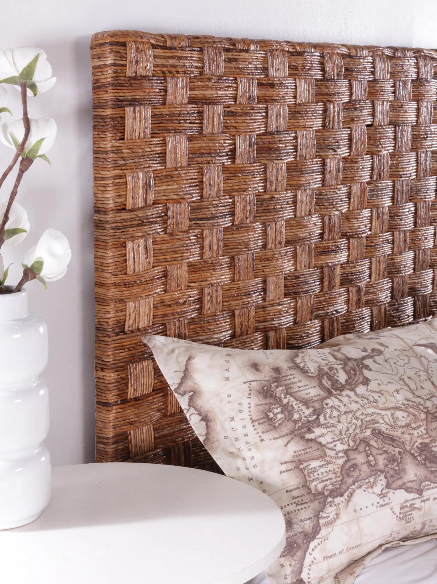Panama Jack Coffee Brown Woven Full-Queen Headboard-2