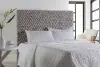 Panama Jack Braided Light Gray King Headboard