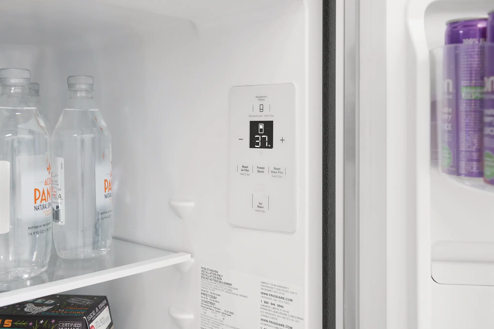 FRFG1723AV Frigidaire 17.6 cu ft French Door Refrigerator - Counter Depth Stainless Steel-3