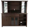 Homestead Dark Brown Buffet and Hutch