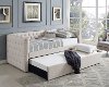 Trina Ivory Twin Daybed with Trundle