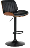 Brock Black Adjustable Stool