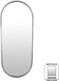 Thelma Soft Black 39.5 Wall Mirror