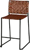 Veracruz Brown Leather Counter Height Stool