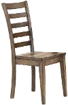 Clearance Caramel Rustic Brown Ladder Back Dining Room Chair