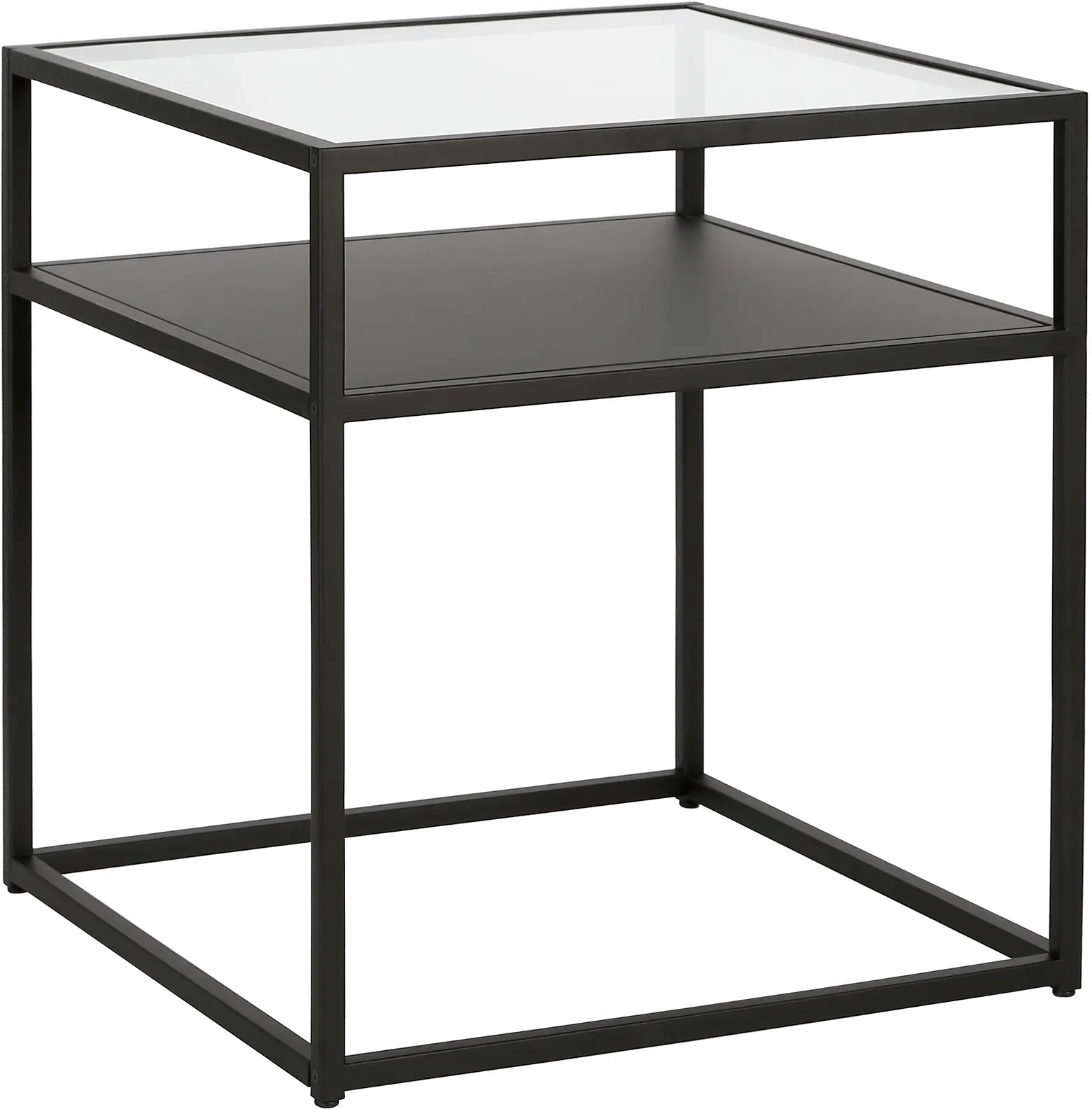 Ada Industrial Blackened Bronze Side Table-5