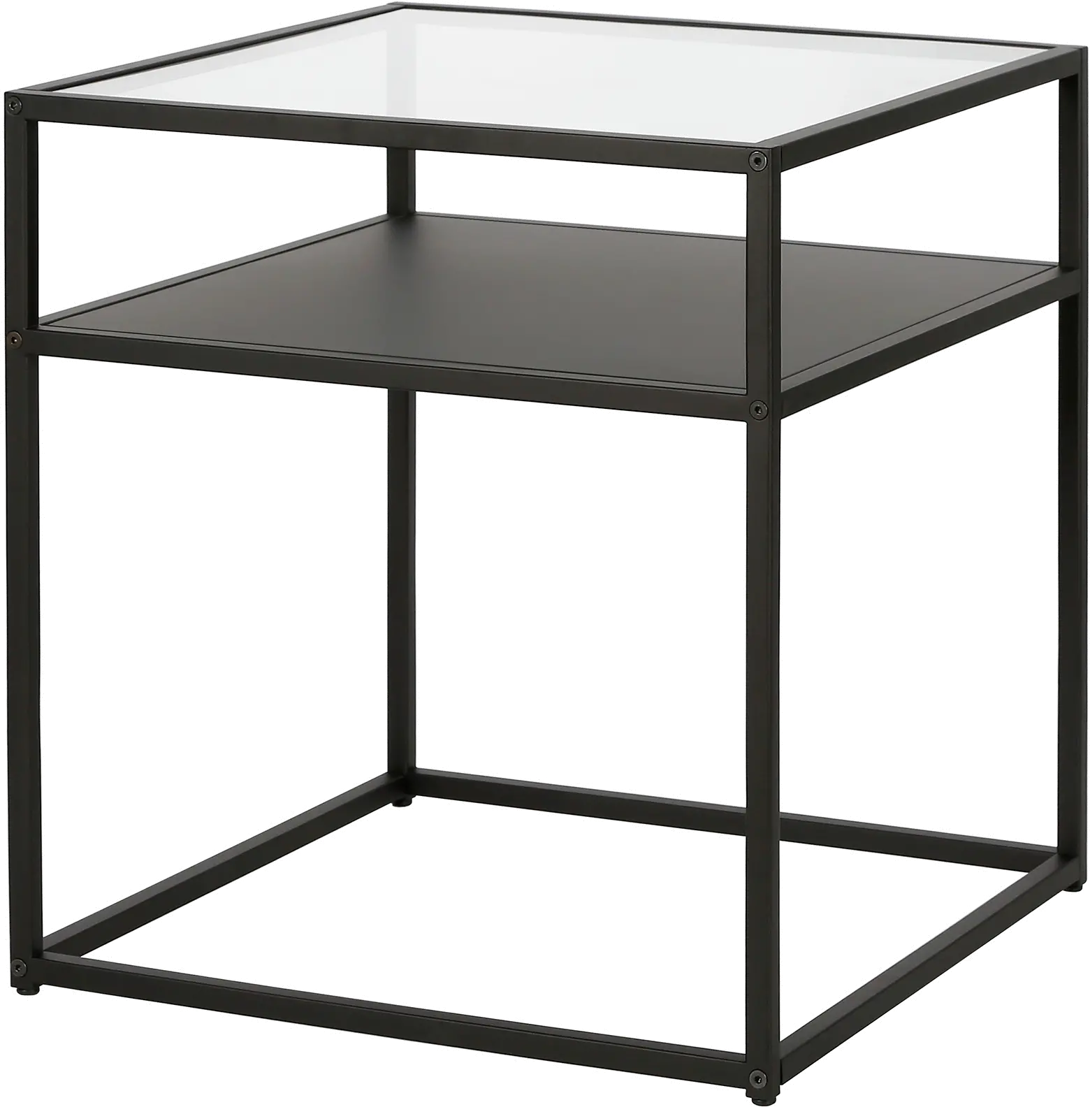 Ada Industrial Blackened Bronze Side Table-6