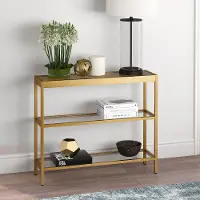 Alexis Modern 36 Inch Brass Console Table