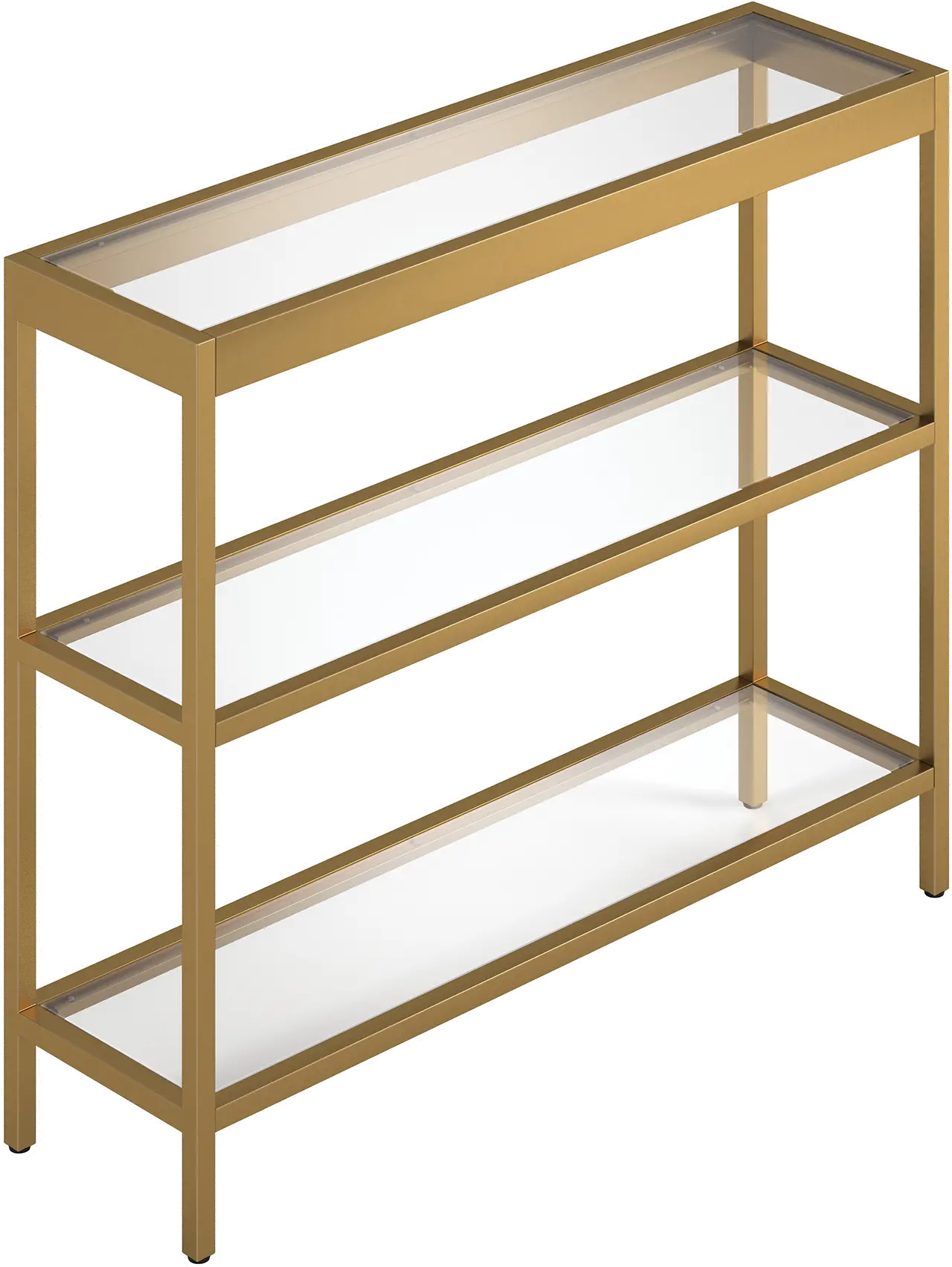 Alexis Modern 36 Inch Brass Console Table-5