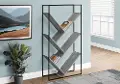 Cliff Contemporary 60 Gray Bookcase