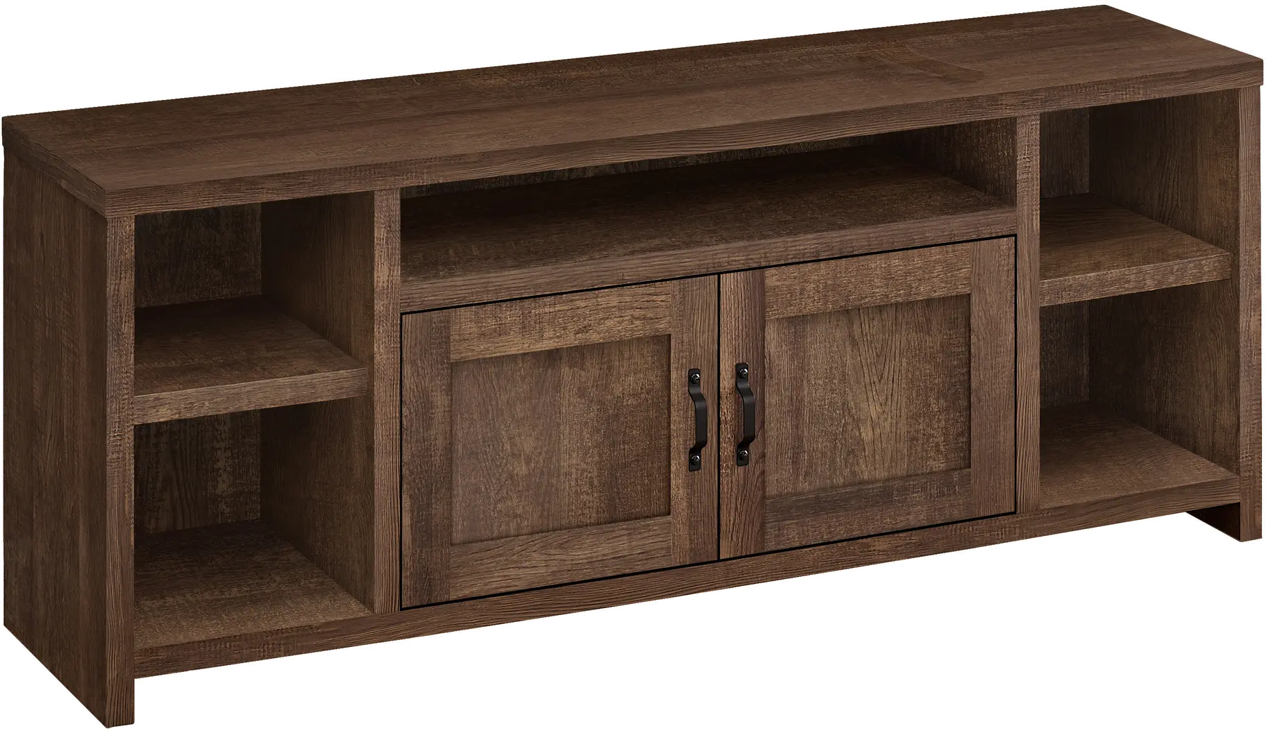 Farmhouse 60 Inch Brown Reclaimed Wood TV Stand-2