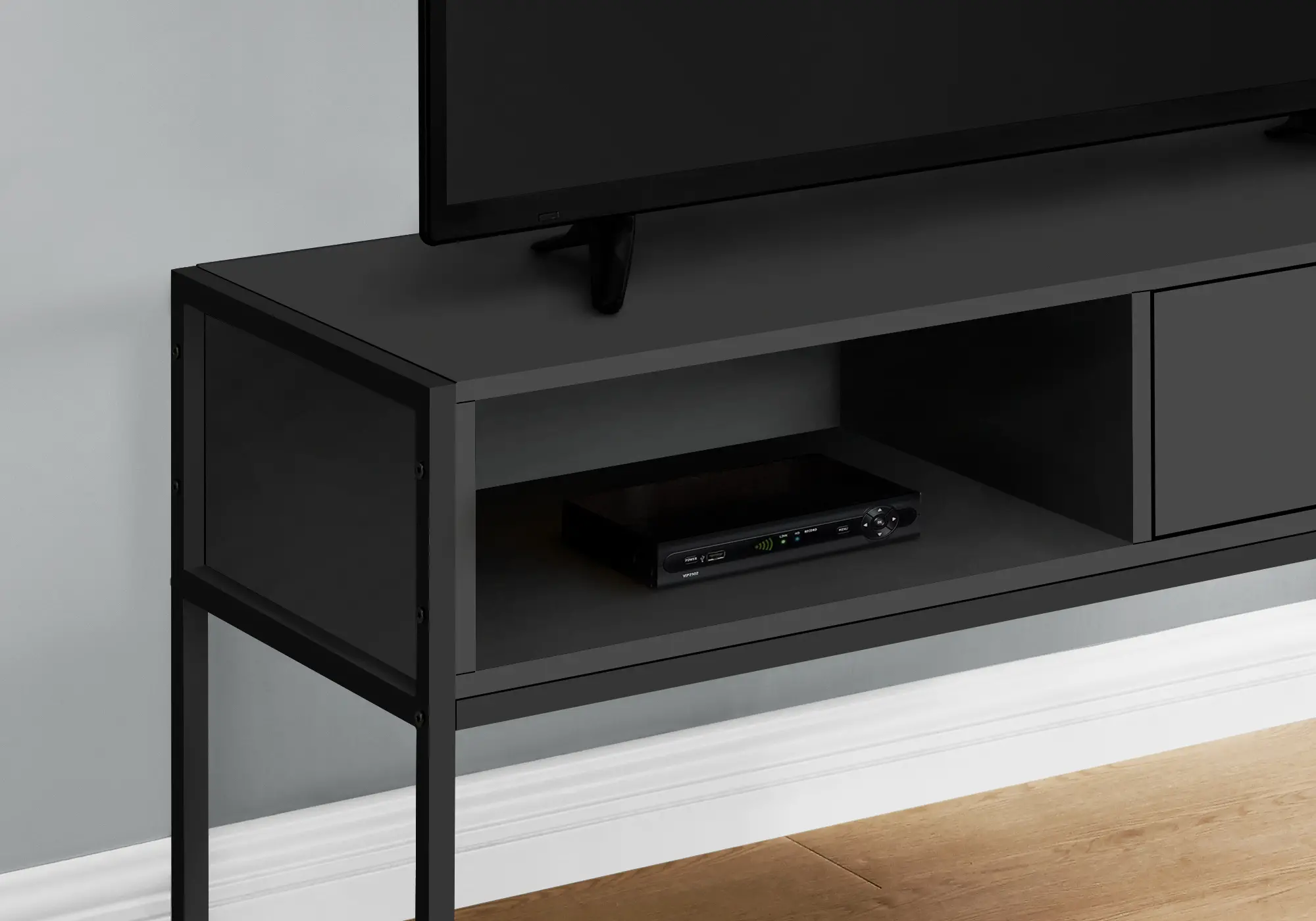 Industrial 48 Inch Black TV Stand-3