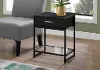 Industrial Black One Drawer Accent Table