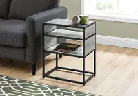 Industrial Grey Two Shelf Accent Table