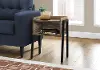 Industrial Brown Reclaimed Wood Storage Cubby Accent Table