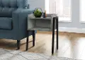 Industrial Grey Storage Cubby Accent Table