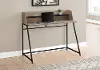Mid-Century Modern 48 Taupe Computer Desk