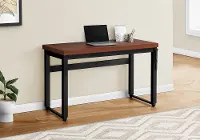 I 7676 Contemporary 48 Inch Cherry Adjustable Height Computer Desk