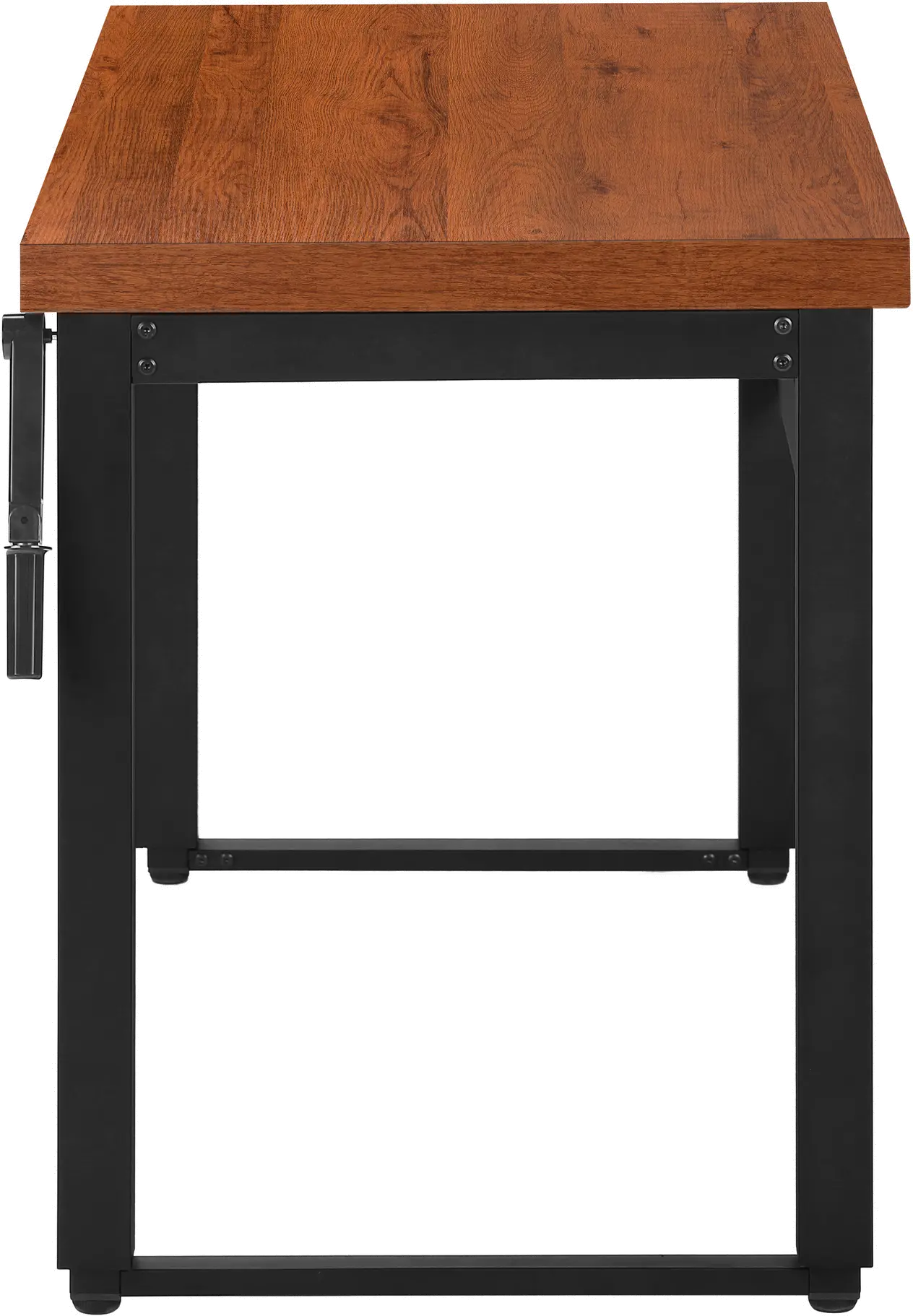 I 7676 Contemporary 48 Inch Cherry Adjustable Height Computer Desk-4