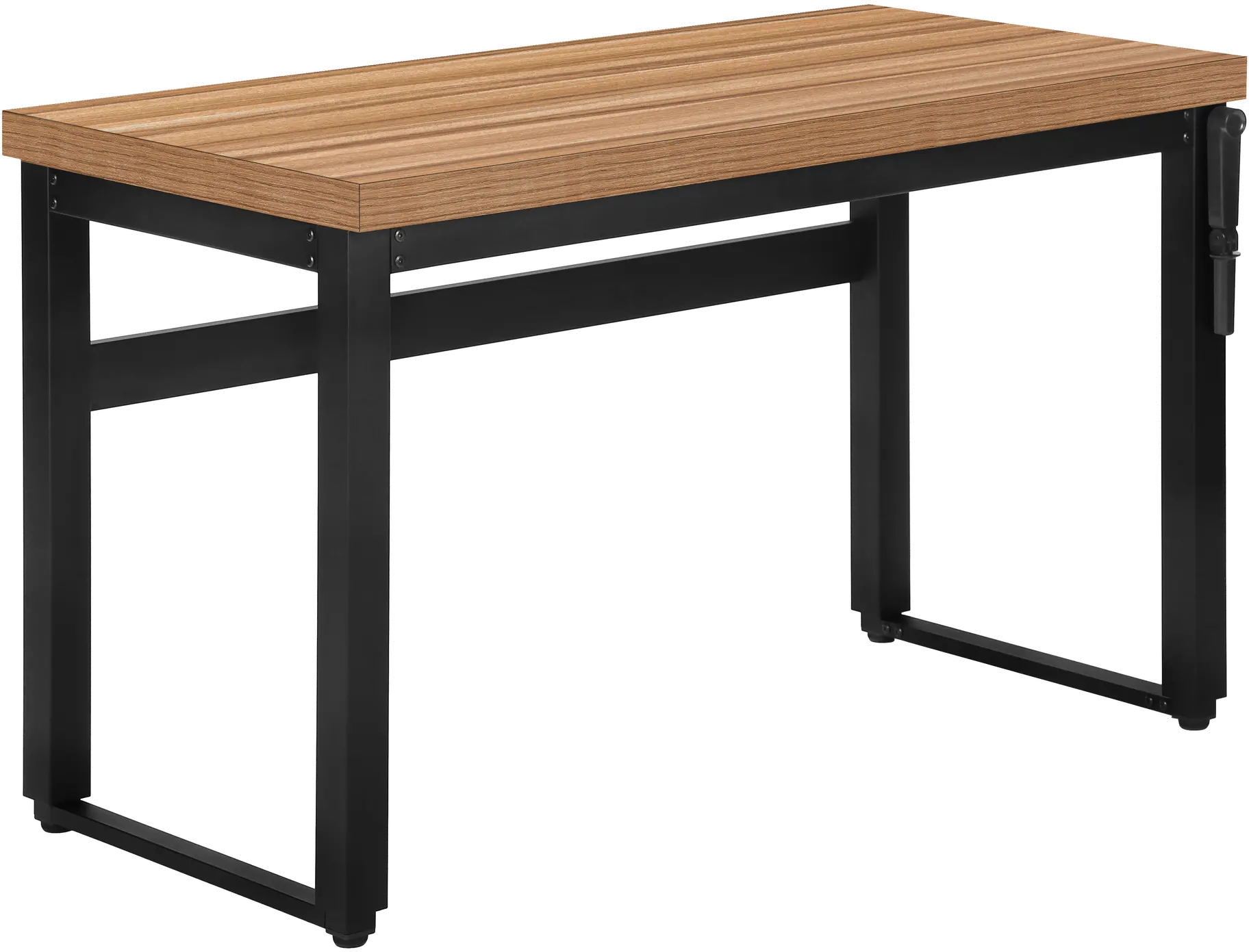 Contemporary 48 Inch Reclaimed Wood Adjustable Height Computer Desk-4