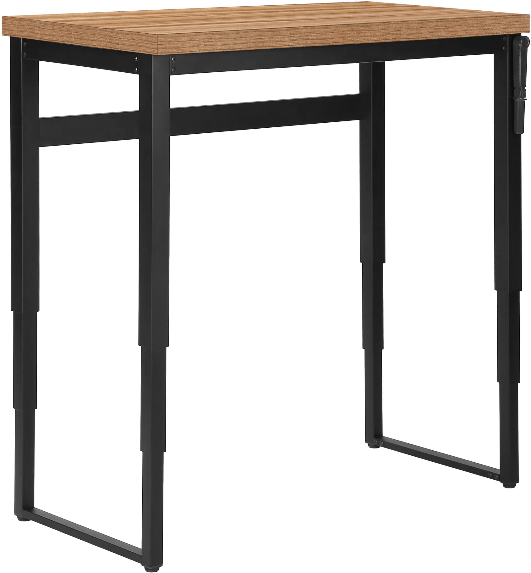 Contemporary 48 Inch Reclaimed Wood Adjustable Height Computer Desk-5