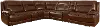 Colossus Brown 6 Piece Power Reclining Sectional