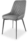 Lucia Gray and Black Upholstered Dining Chair